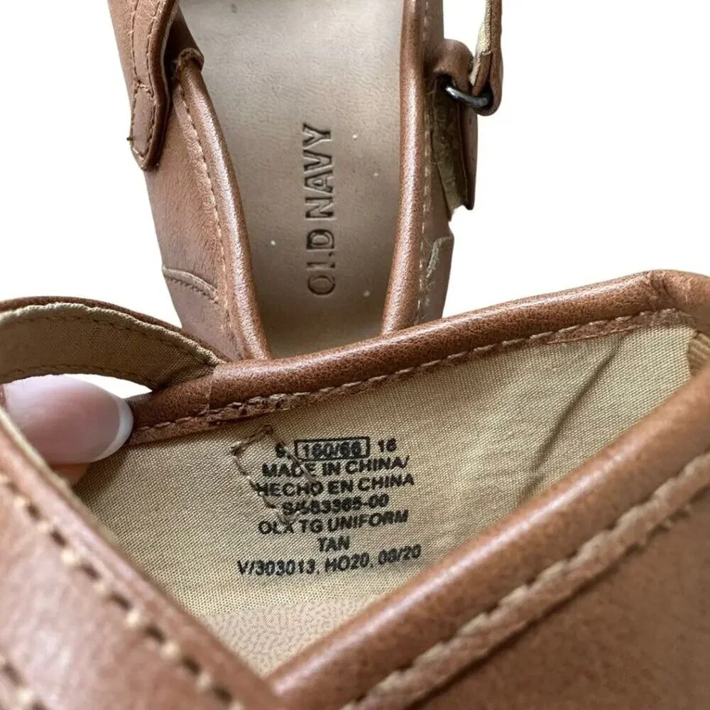 Old Navy Mary Jane Shoes Camel 9